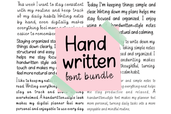 A Handwritten Font That Warms Editorial Design