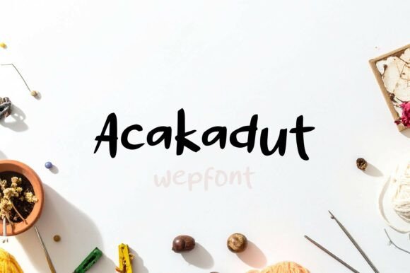 Acakadut: The Charmingly Irregular Handwritten Script Font