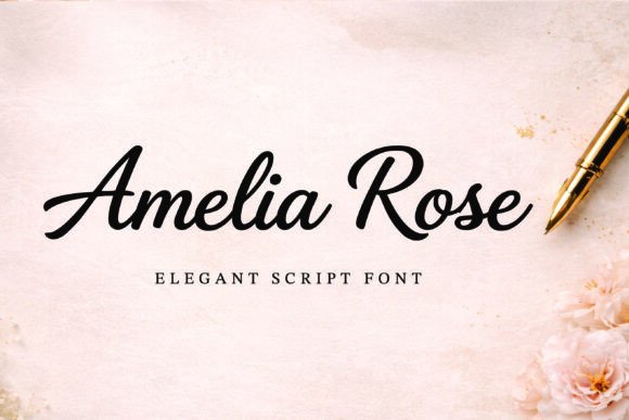 Amelia Rose: A Refined Script Font for Polished Business Branding