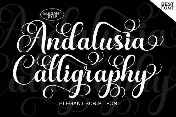 Andalusia Calligraphy: A Luxurious Font for Editorial Design