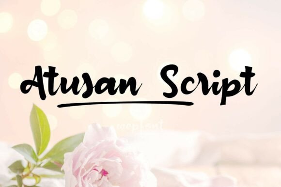 Atusan Script: A Font That Feels Like a Personal Note