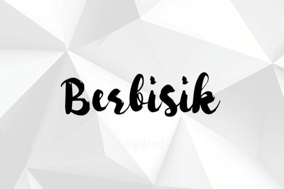 Berbisik Font: Adding Dynamic Brush Flair to Digital Layouts