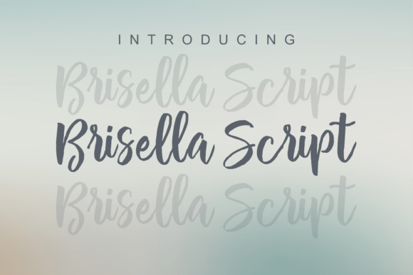 Brisella Script: A Beautiful Handwritten Font for Branding