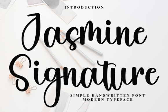 Jasmine Signature: A Confident Script Font for Digital Branding