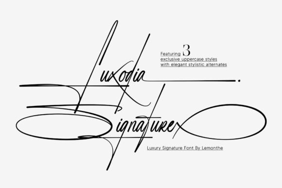 Luxodia Signature: A Luxury Font for Campaign Designers