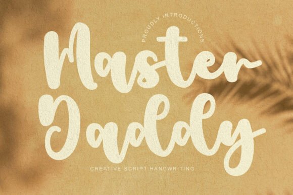 Master Daddy: A Bold Script Font for Confident Digital Design