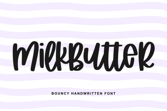 Milkbutter Handwritten Font for Makers and Product Designers