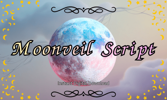 Moonveil Script: A Celestial Typeface for Editorial Elegance