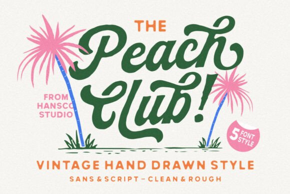Peach Club: A Font That Brings Hand-Drawn Warmth to Brand Design