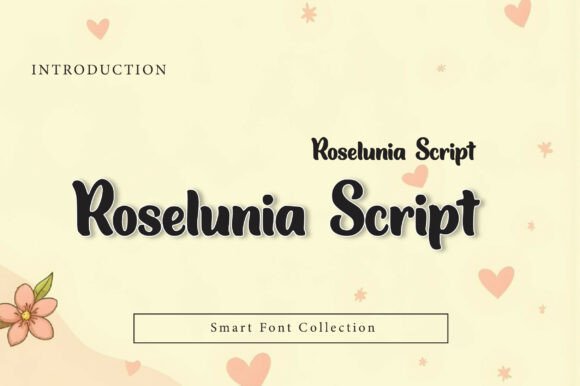 Roselunia Script: An Elegant Typeface for Editorial Sophistication
