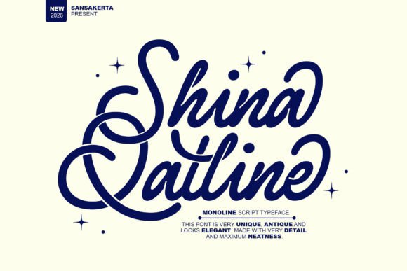 Shina Qatline: A Refined Monoline Script Font for the Web