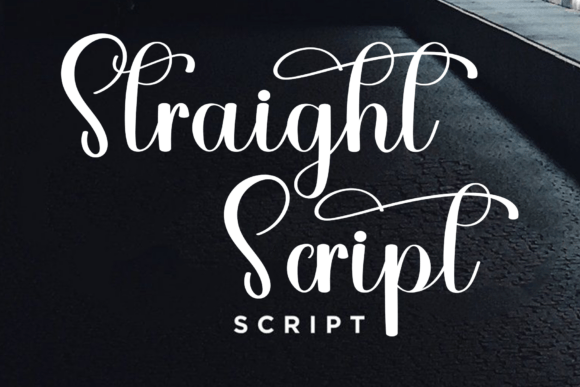 Straight Script: An Elegant Calligraphy Font for Handmade Products