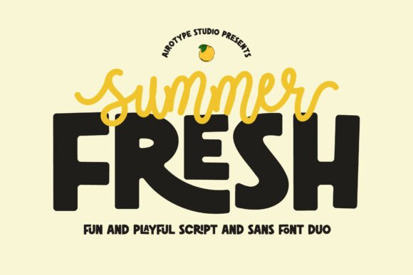 Summer Fresh: A Bold Typeface Duo for Digital Designers